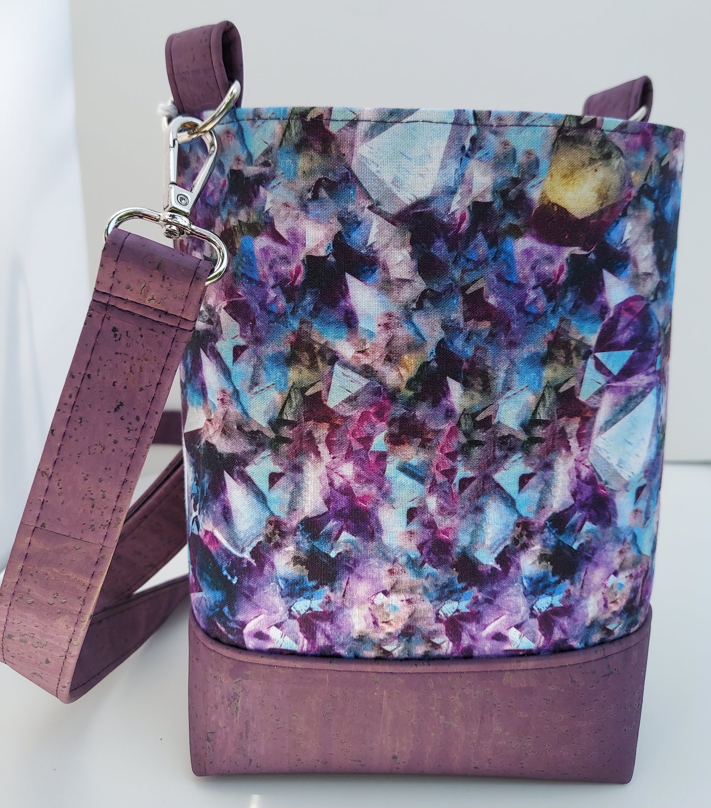 Cork and Fabric Convenient Crossbody Bag