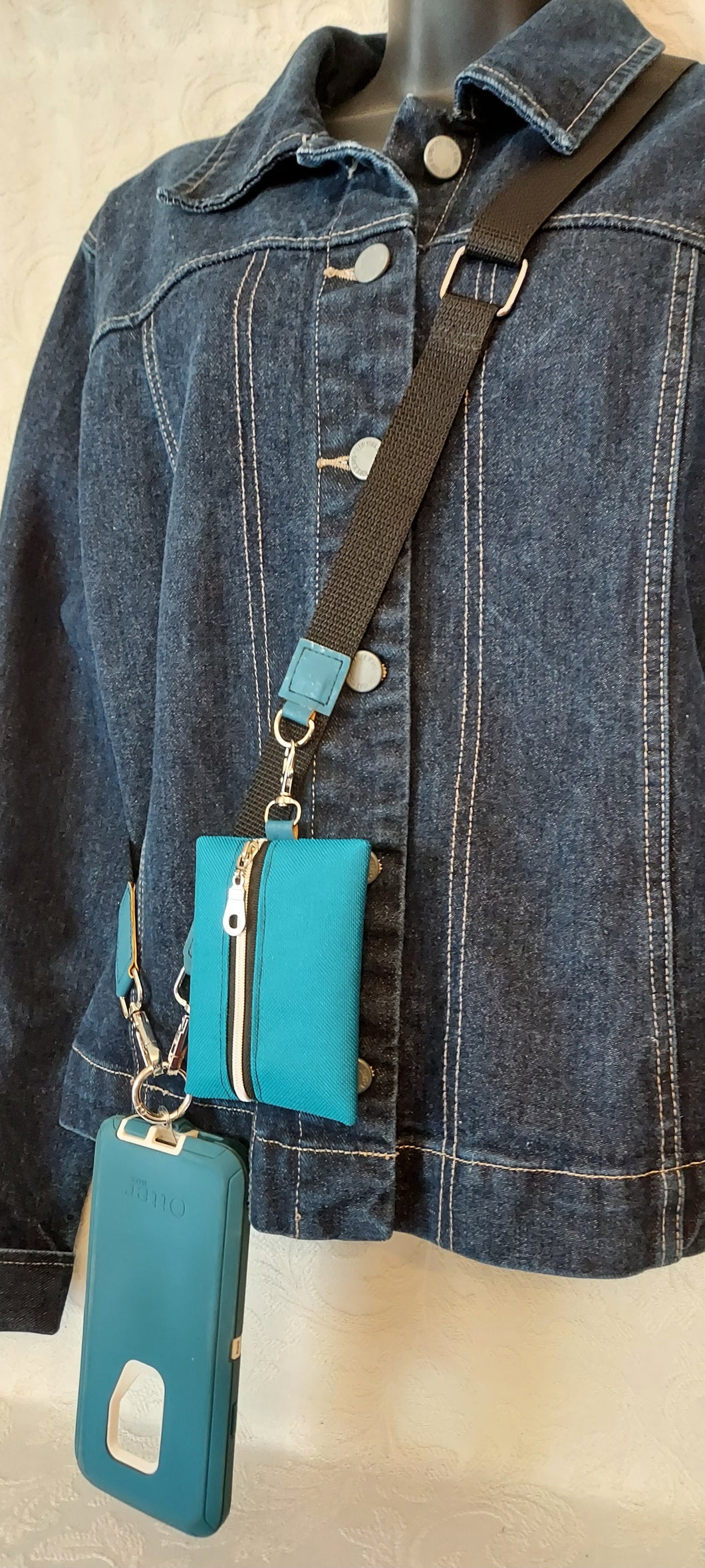 Cell Phone Sling with Cork Accents