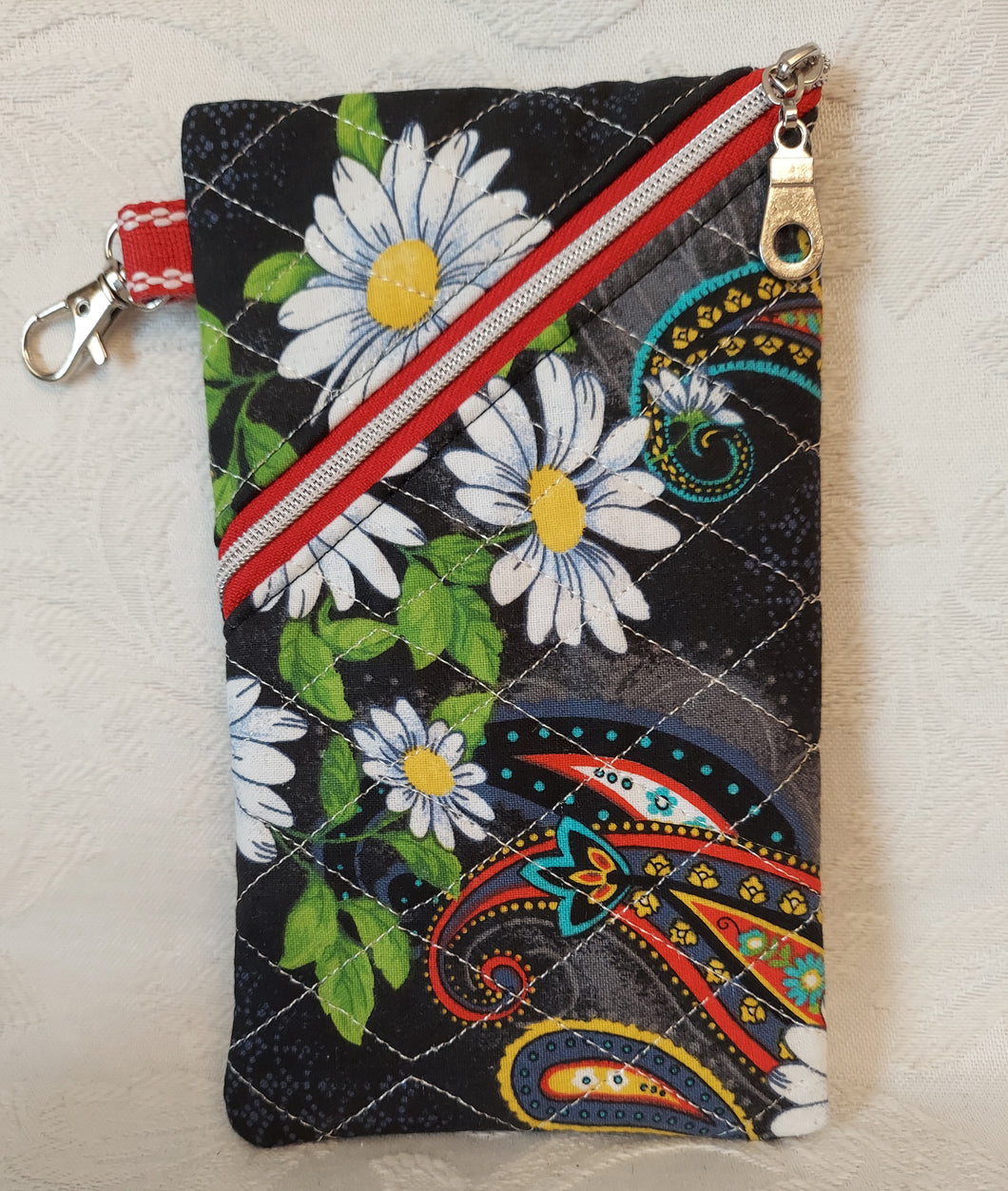 Sunglass Case| Phone Case With Angled Zipper And Swivel Clip