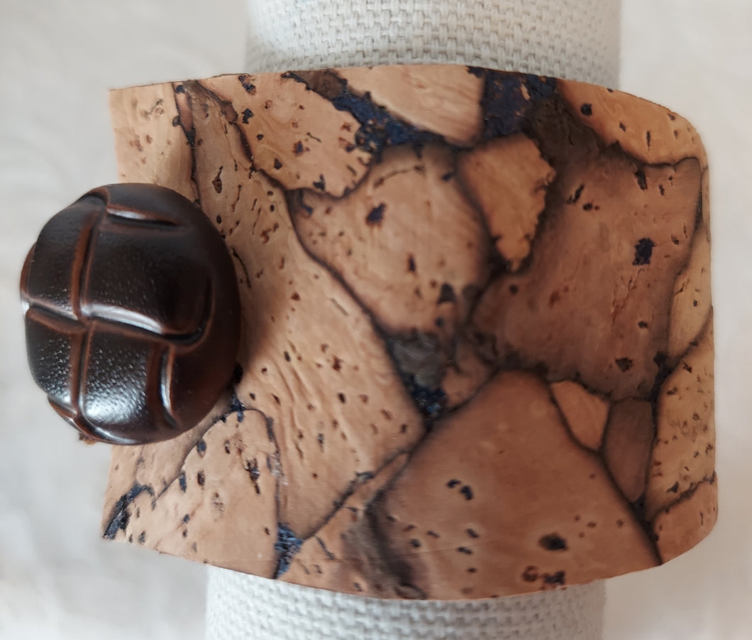 Stone Motif-Themed Cork Bracelet