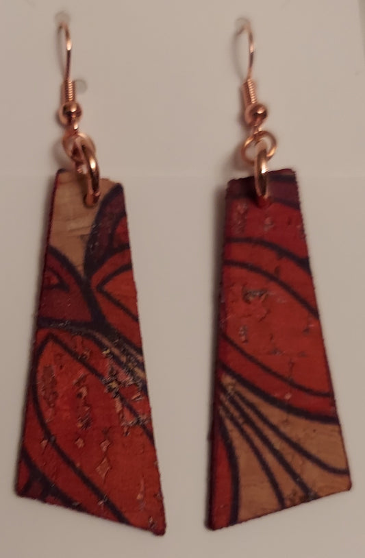 Cork Angled Earrings (9008)