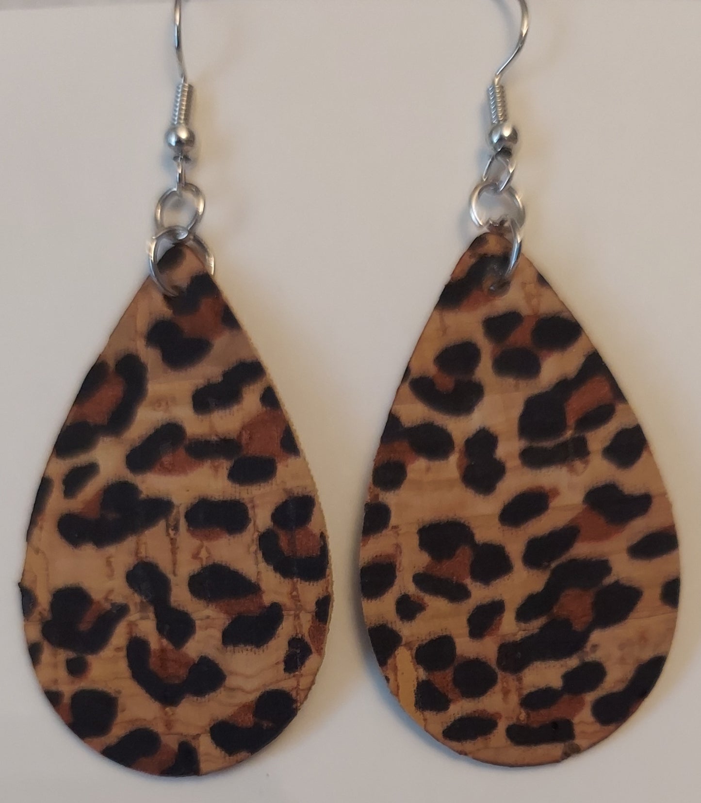 Cork Teardrop Earrings (1242)