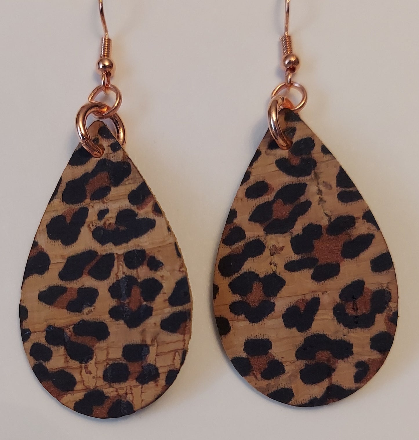 Cork Teardrop Earrings (1243)