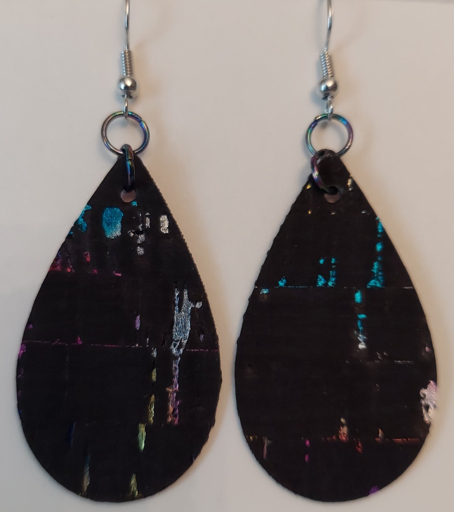 Cork Teardrop Earrings (1244)